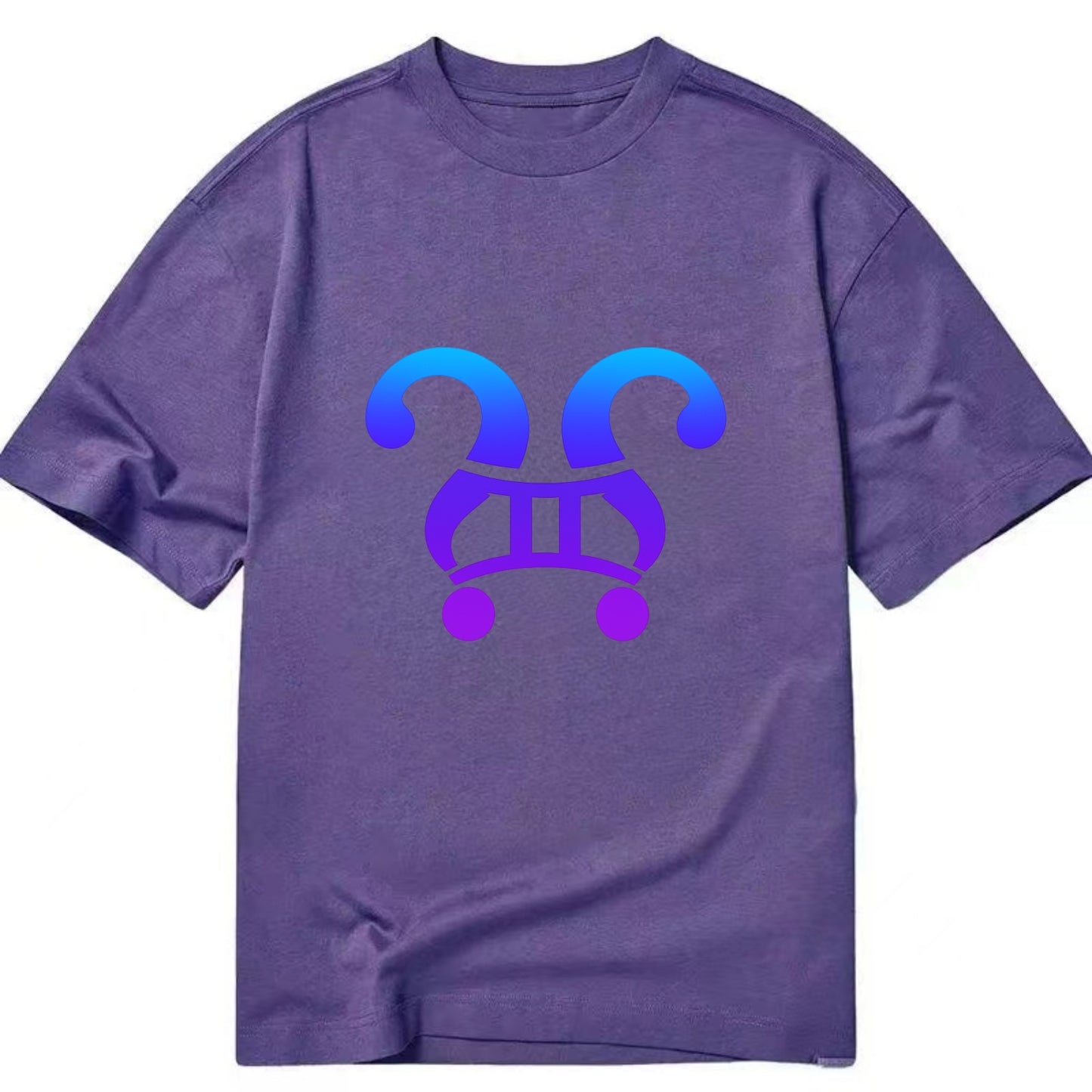 CURIOUS TWINS | Twin question marks | Endless curiosity | Seeking answers | - Classic T-shirt - Purple