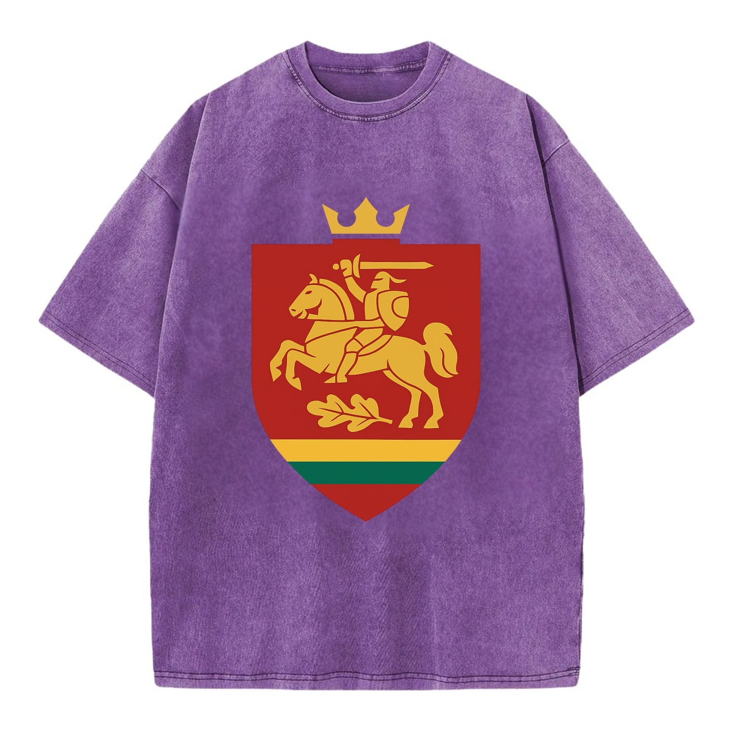 Lithuania Royal Logo  - Vintage T-shirt - Purple