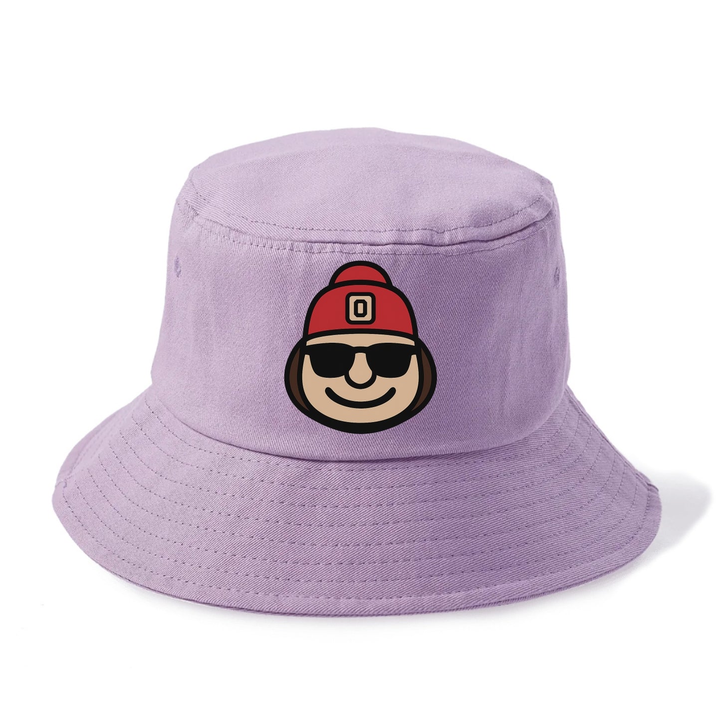 Columbus Brutus wearing Ohio State beanie with Block O patch - Bucket Hat - Purple
