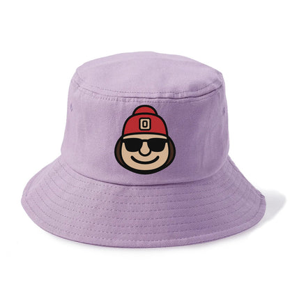 Columbus Brutus wearing Ohio State beanie with Block O patch - Bucket Hat - Purple