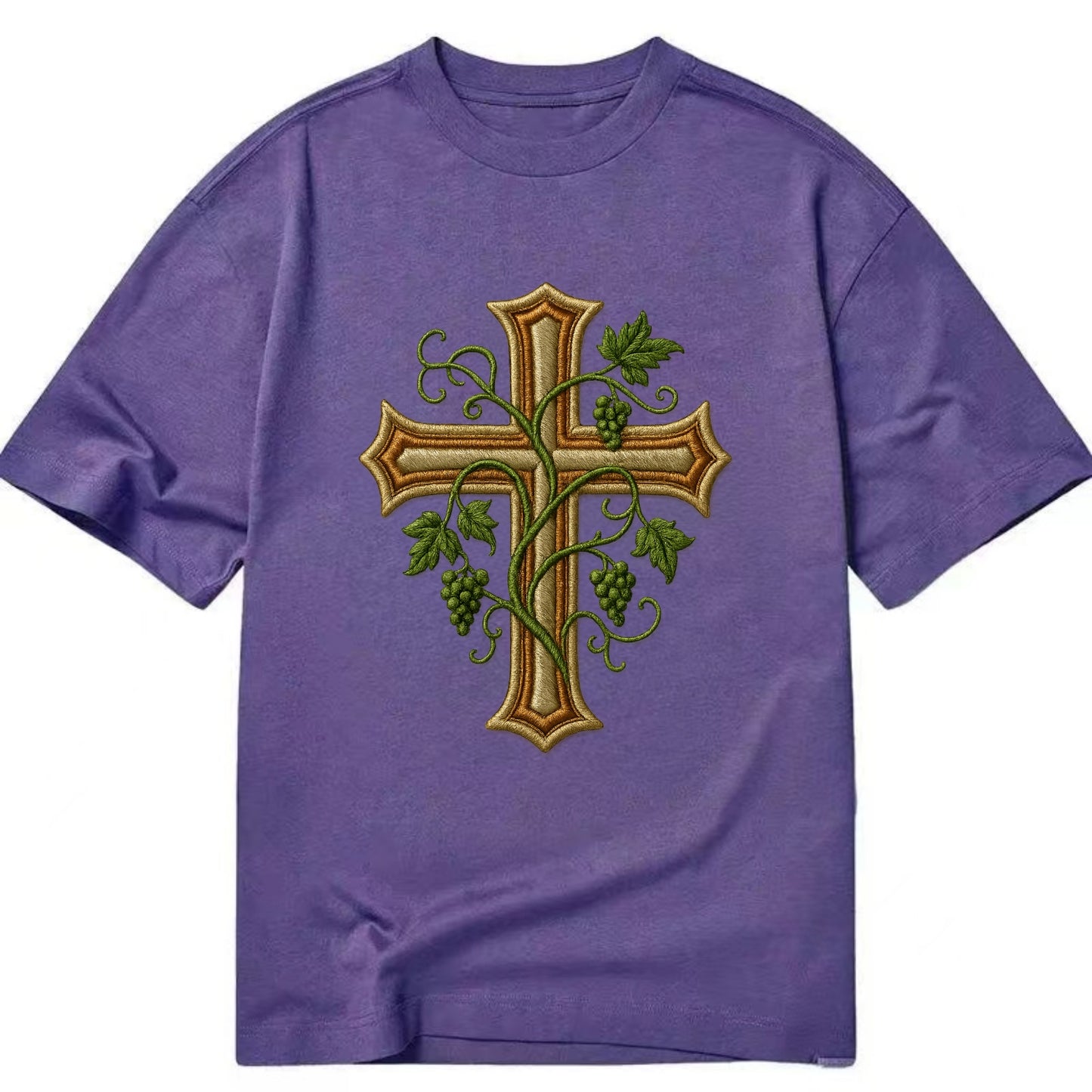 Vine Cross  - Classic T-shirt - Purple