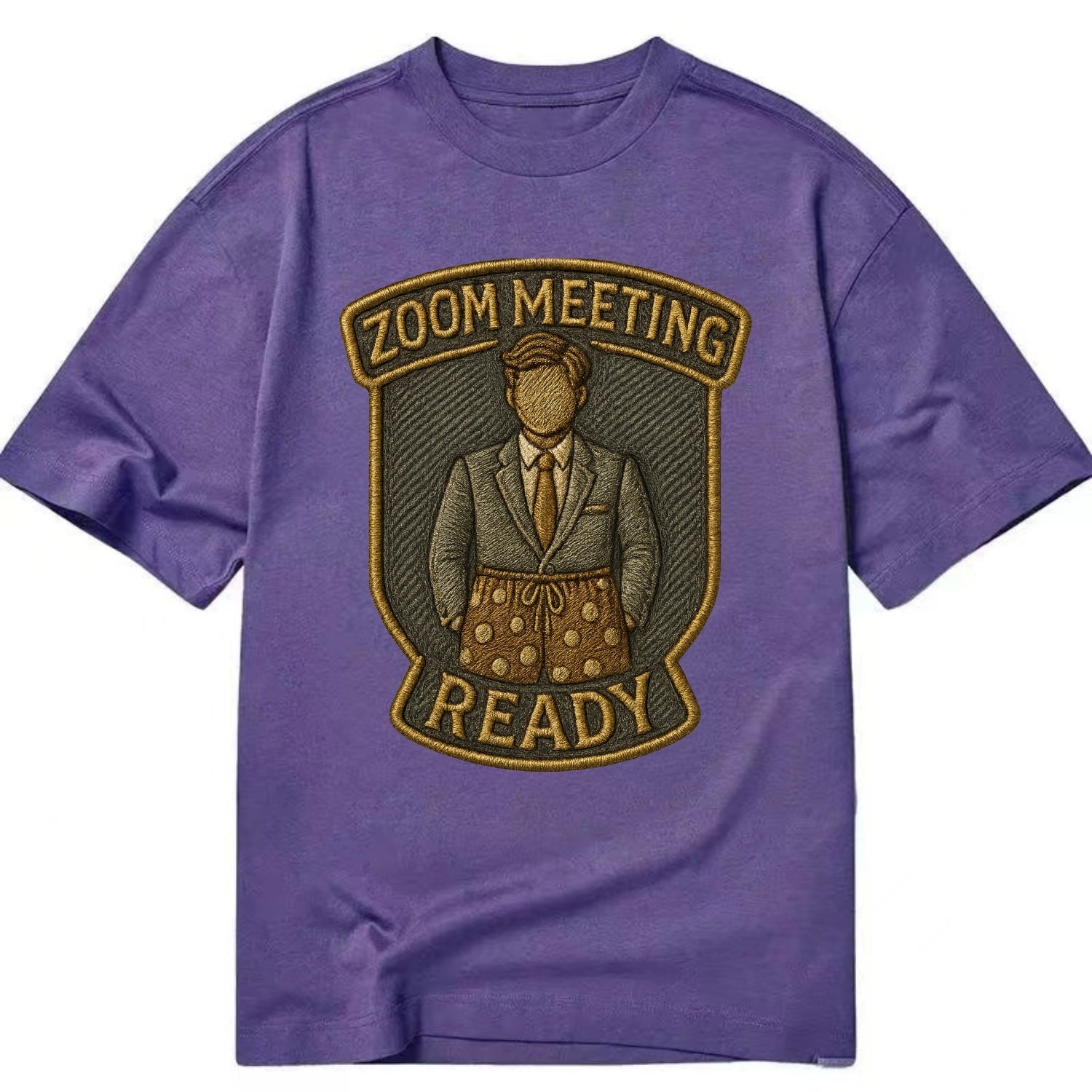 Zoom Meeting Ready  - Classic T-shirt - Purple