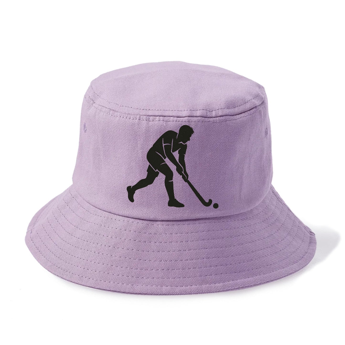 Field hockey player striking the ball - Bucket Hat - Purple