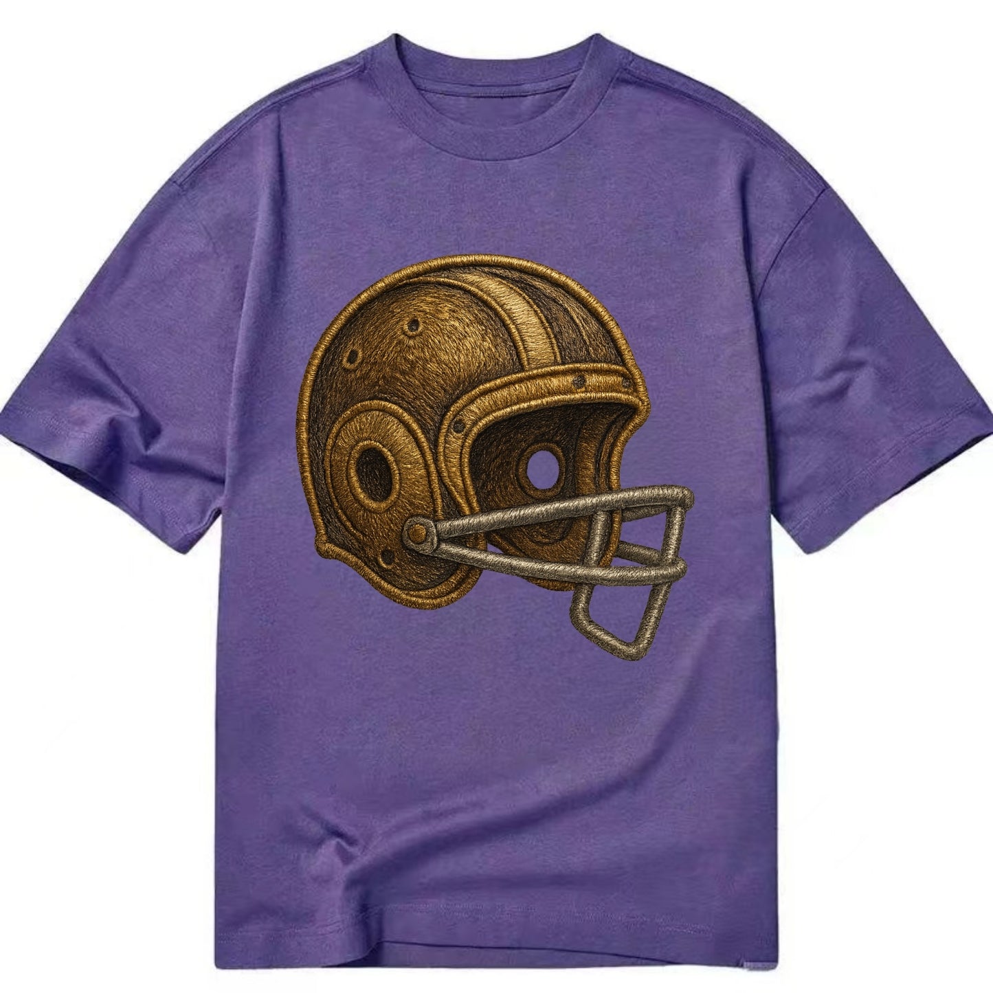 Football Helmet  - Classic T-shirt - Purple