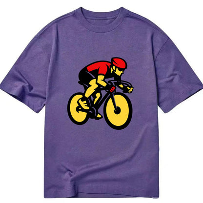 Speed Demon Cyclist - Classic T-shirt - Purple