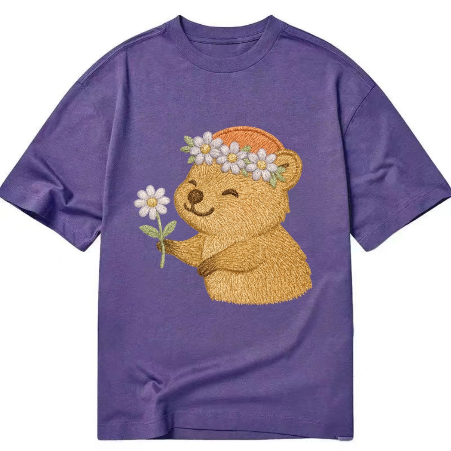 Quokka Daisy Chain - Classic T-shirt - Purple