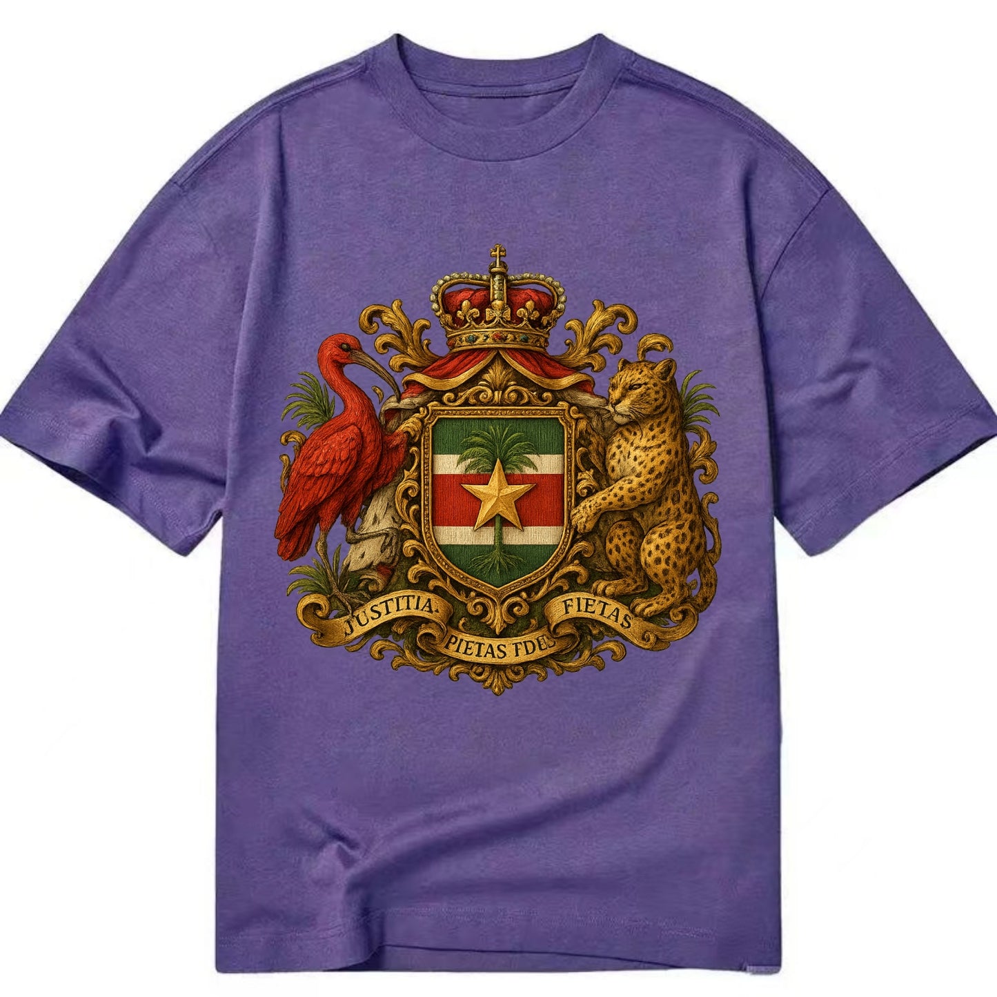 Suriname Star Emblem  - Classic T-shirt - Purple