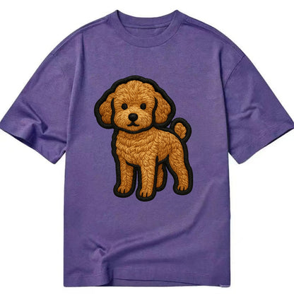 Toy Poodle - Trendy miniature design wit - Classic T-shirt - Purple