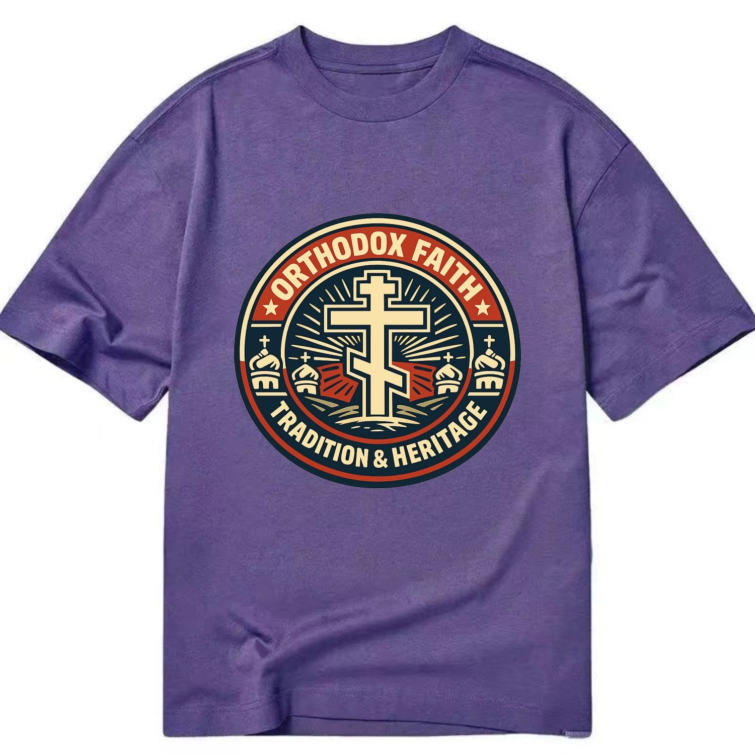 Faithful Heritage Emblem - Classic T-shirt - Purple