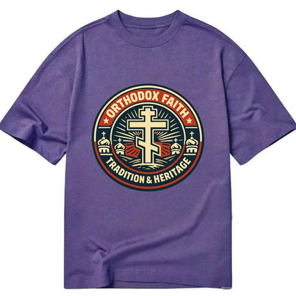 Faithful Heritage Emblem - Classic T-shirt - Purple