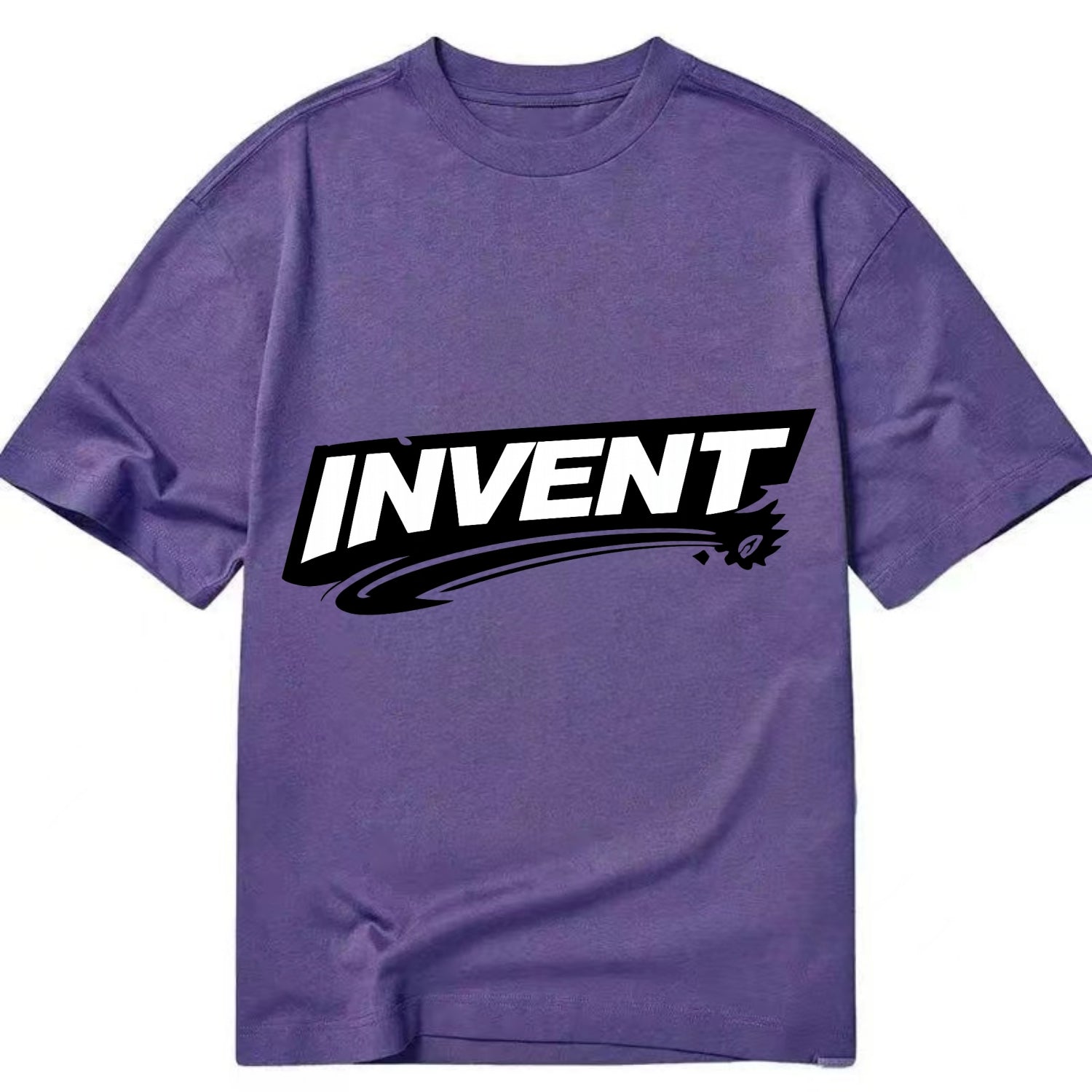 Bold typography design - "INVENT" - creating new things, originating - Classic T-shirt - Purple