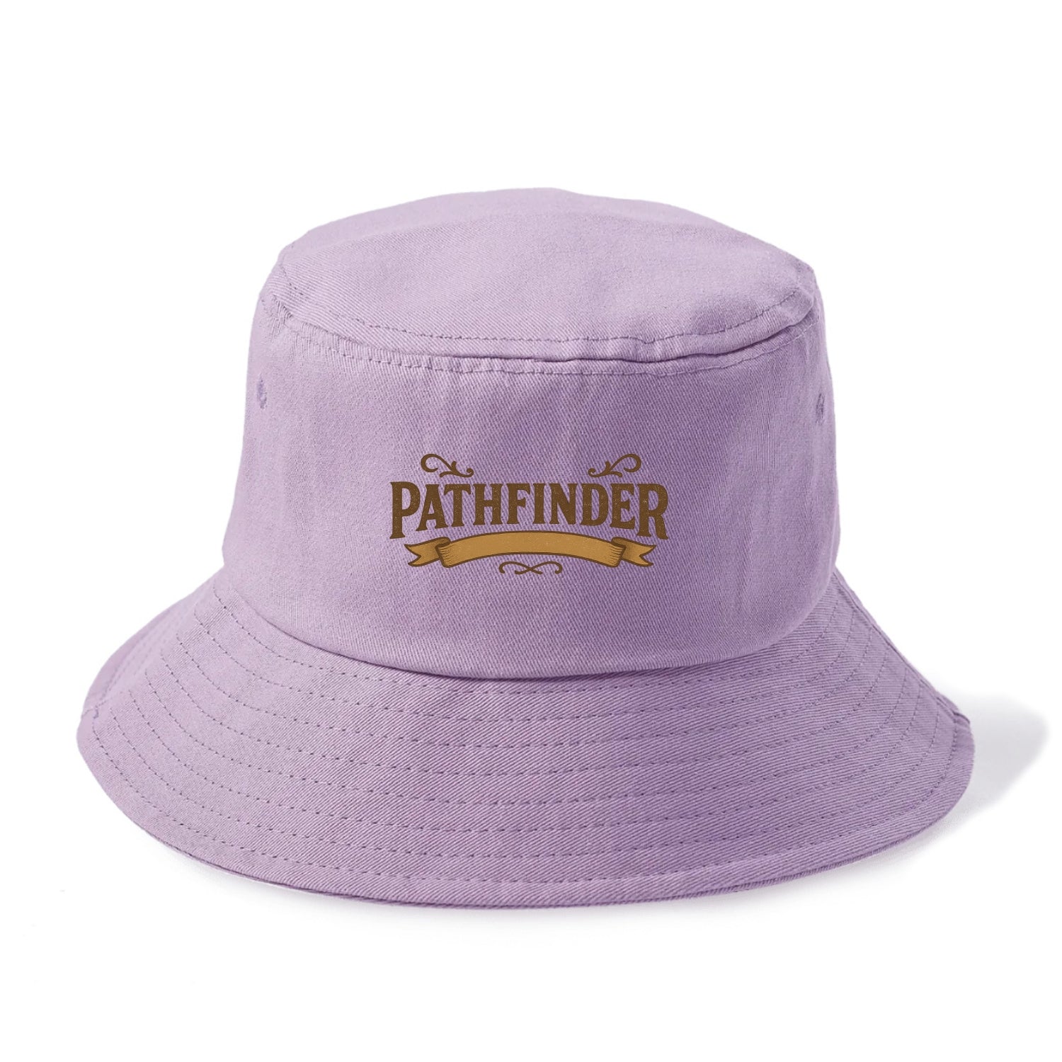 Bold typography design - "PATHFINDER" - finding the way, leading others - Bucket Hat - Purple