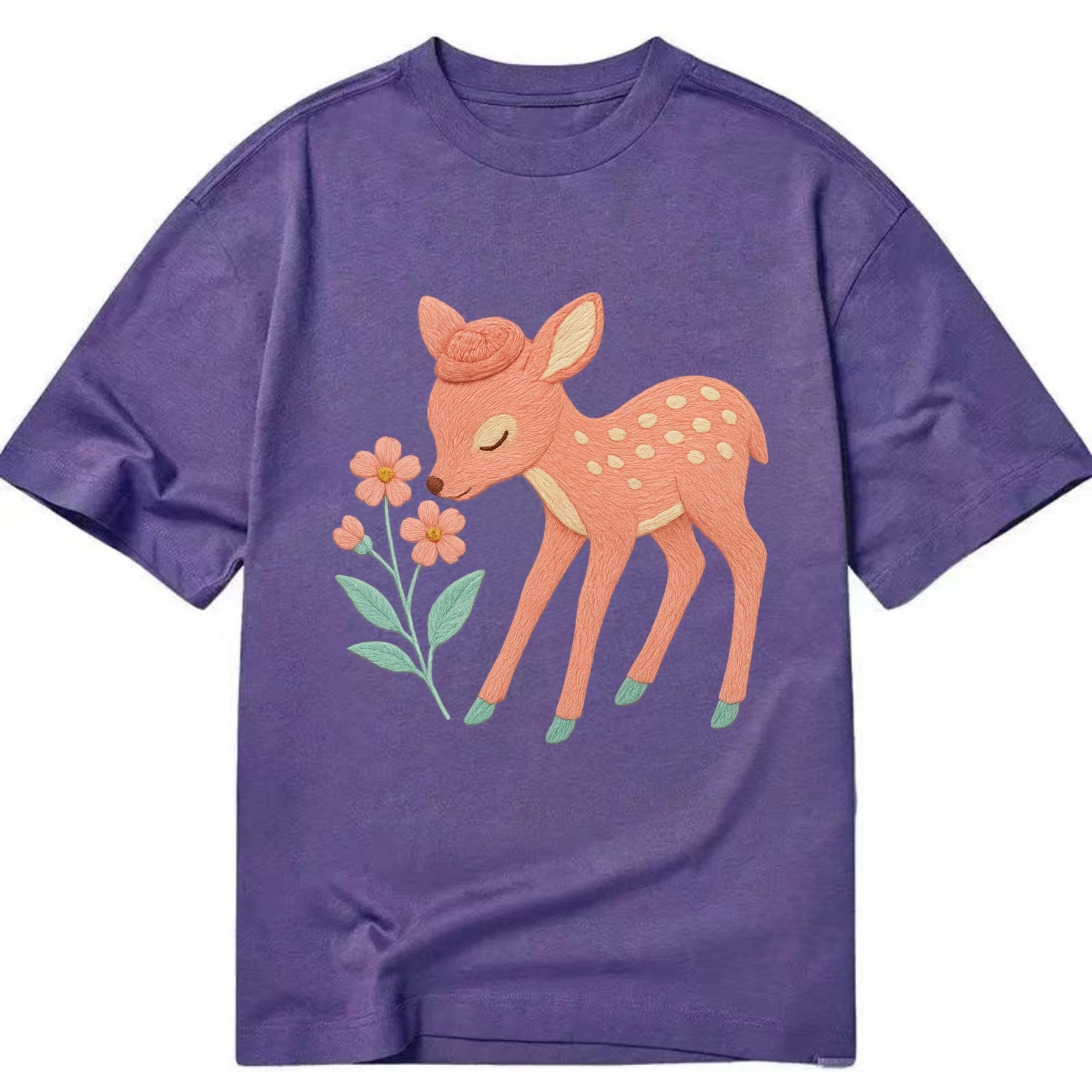 Coral Fawn - Classic T-shirt - Purple
