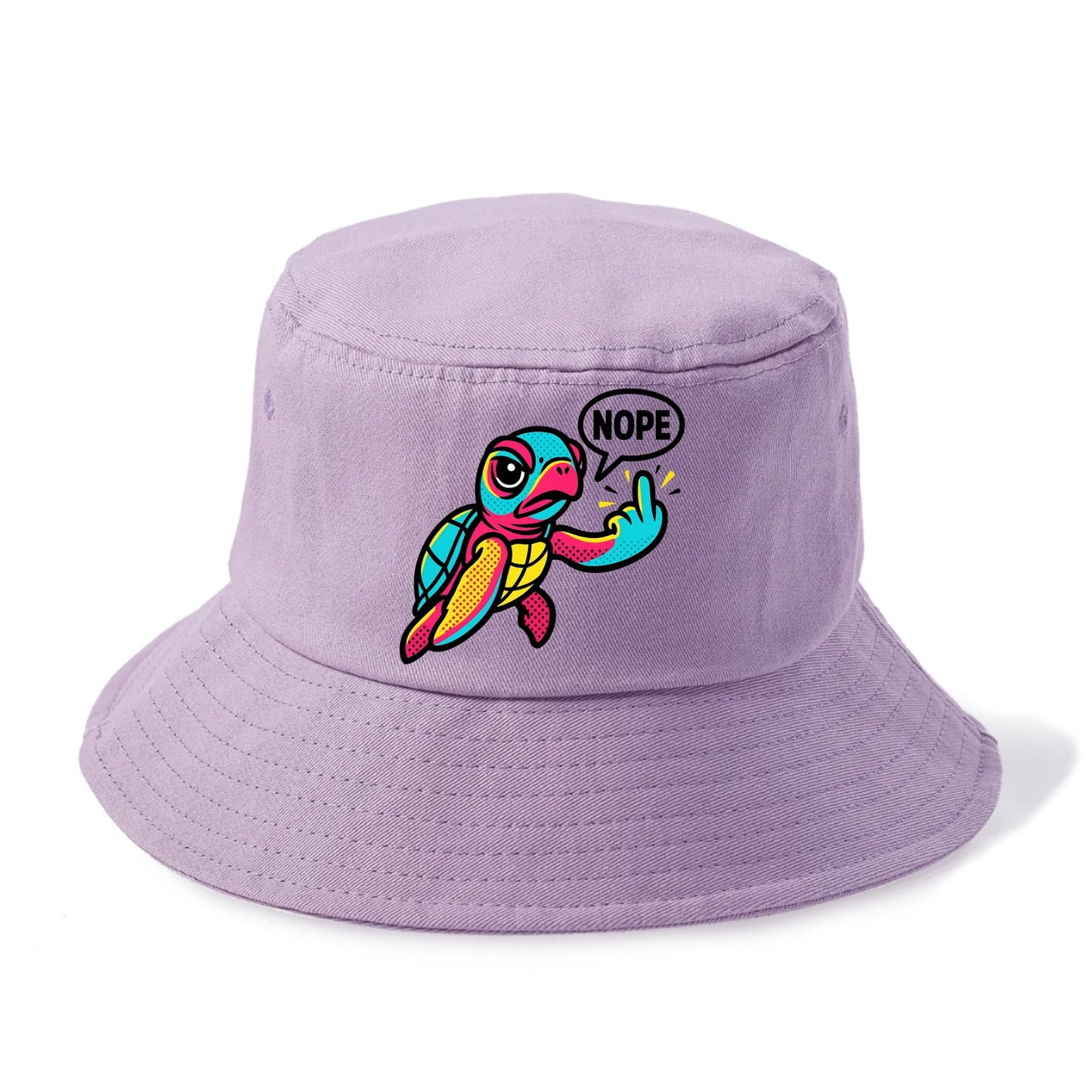 baby sea turtle swimming gracefully, one flipper extended sassily - Bucket Hat - Purple
