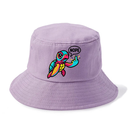 baby sea turtle swimming gracefully, one flipper extended sassily - Bucket Hat - Purple