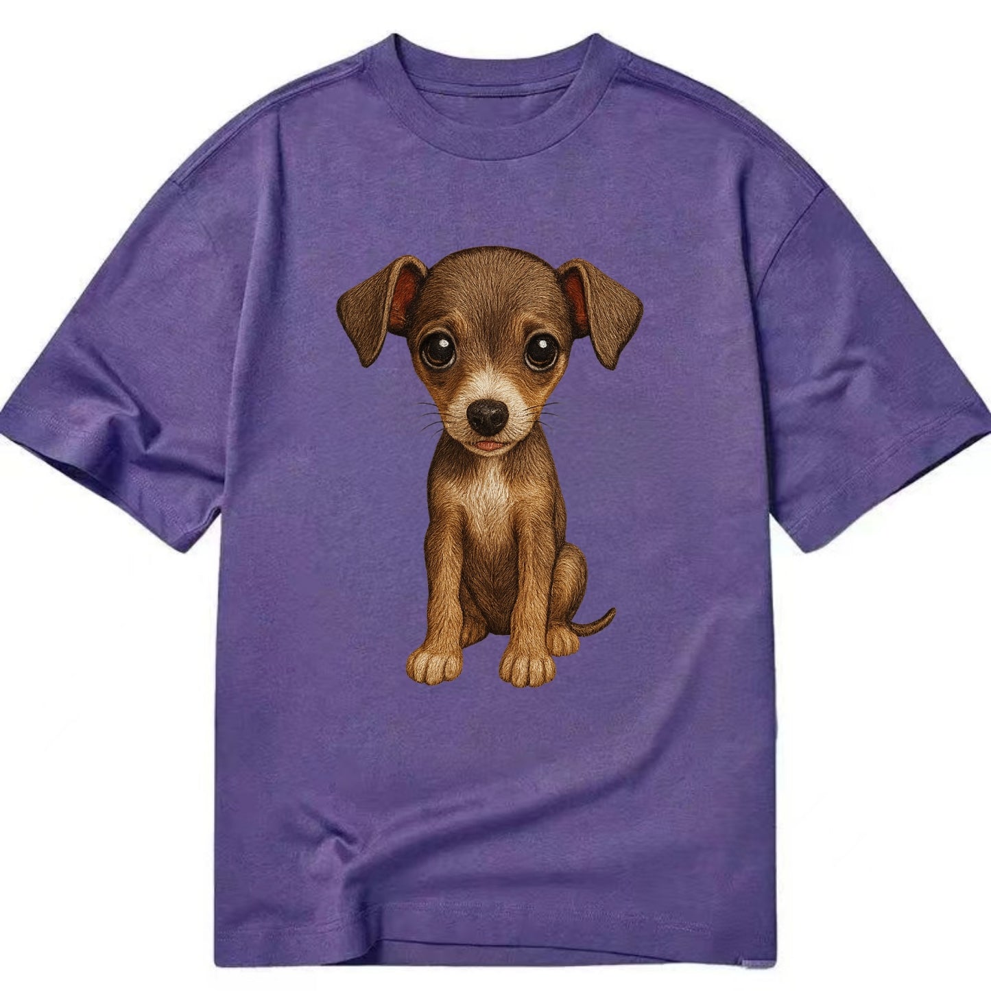 Baby Italian Greyhound Puppy - sleek tiny body, long legs, gentle eyes, - Classic T-shirt - Purple