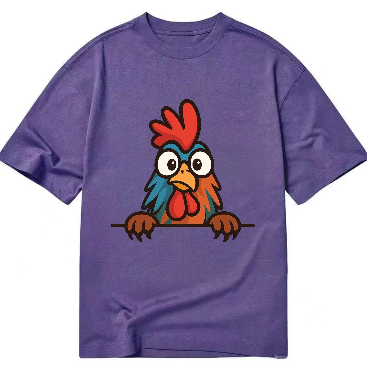 Rooster  - Classic T-shirt - Purple