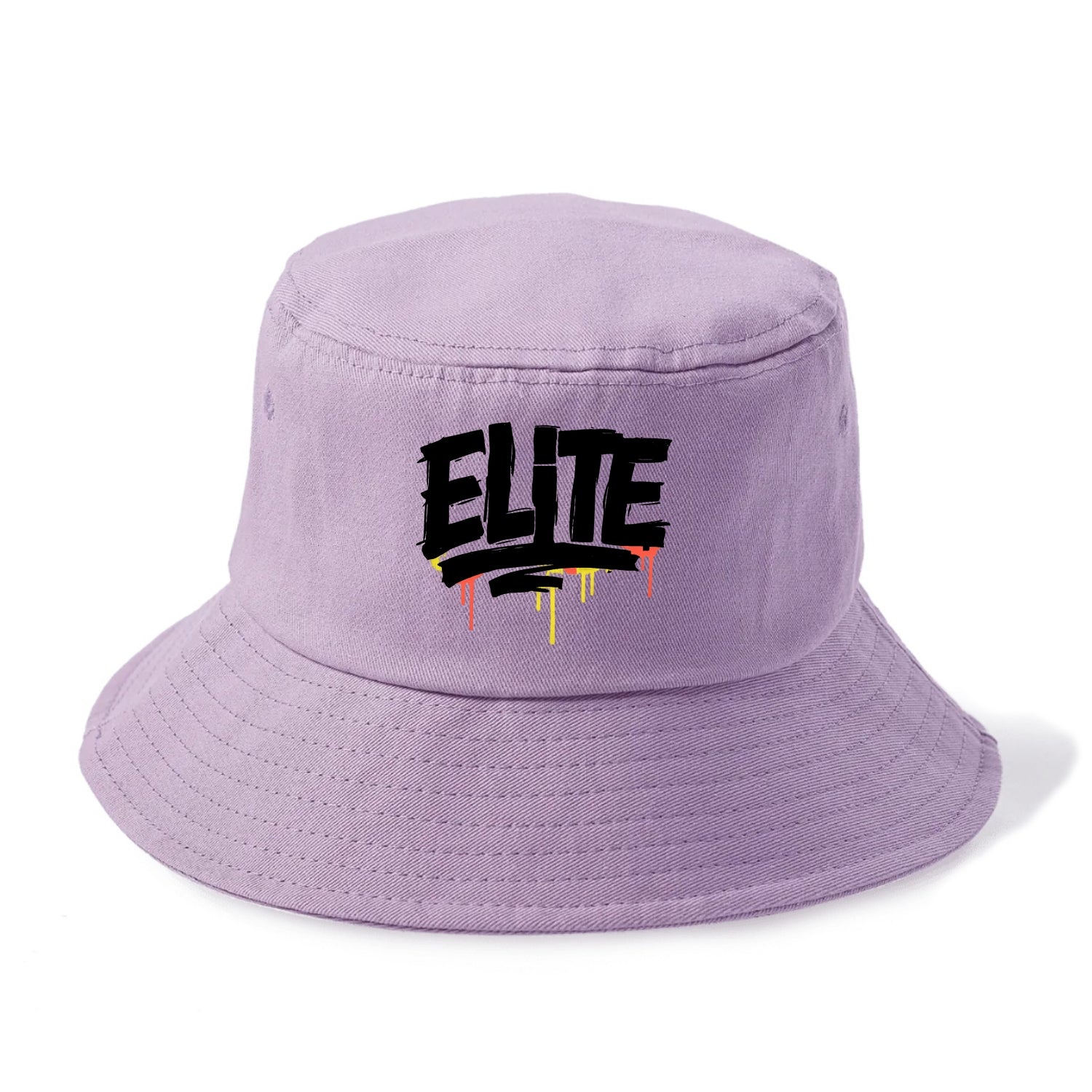 Bold typography design - "ELITE" - top tier, highest level - Bucket Hat - Purple