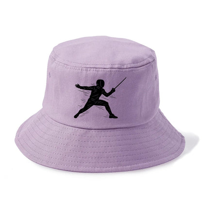 Fencer lunging attack position - Bucket Hat - Purple