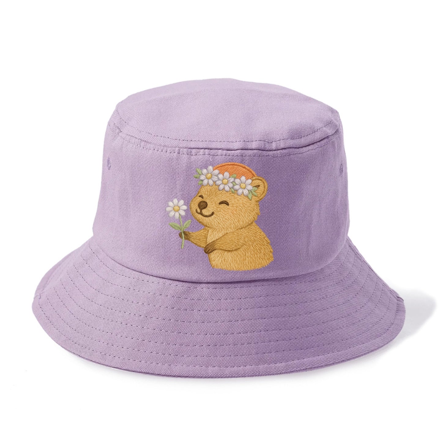 Quokka Daisy Chain - Bucket Hat - Purple