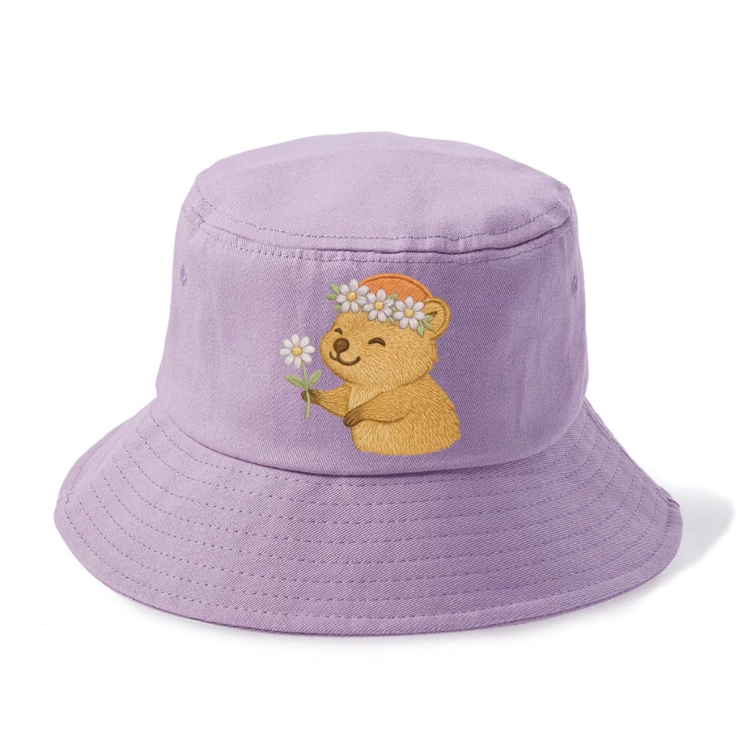 Quokka Daisy Chain - Bucket Hat - Purple