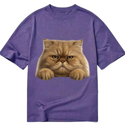 Persian Cat  - Classic T-shirt - Purple