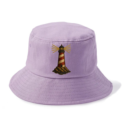 Lighthouse  - Bucket Hat - Purple