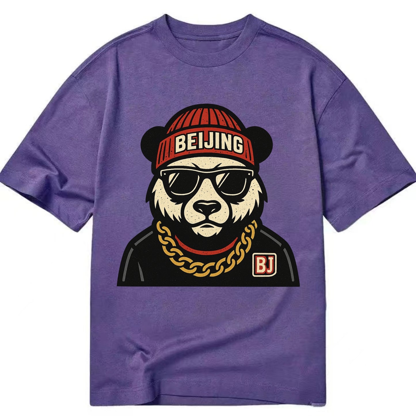 Beijing Panda - Classic T-shirt - Purple