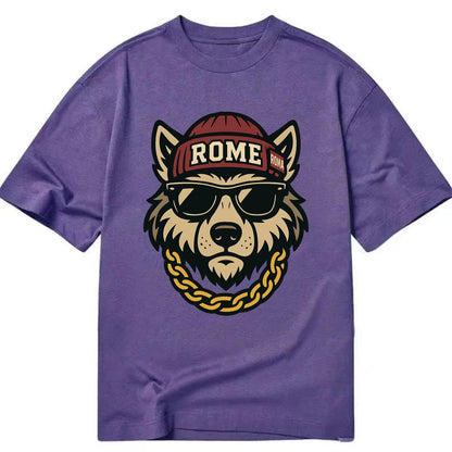 Rome Wolf - Classic T-shirt - Purple