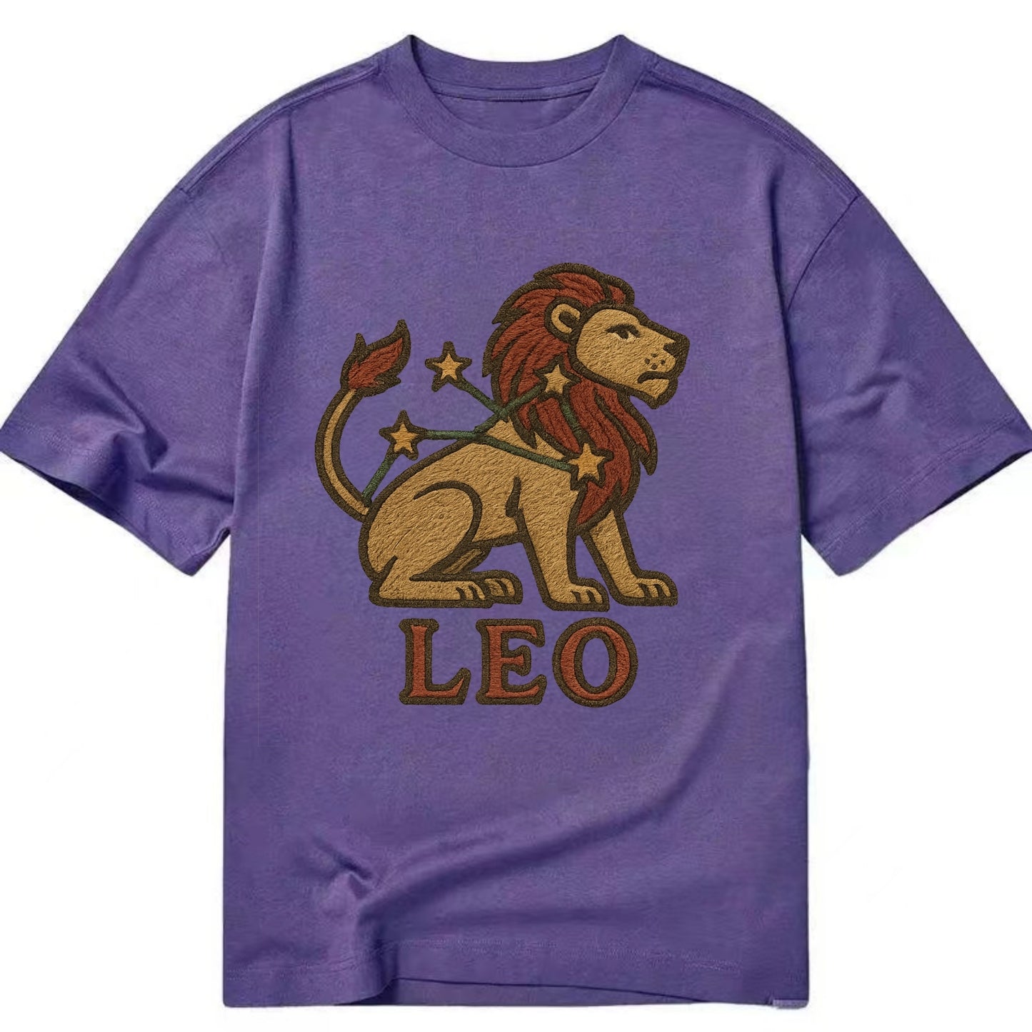 Leo Lion  - Classic T-shirt - Purple