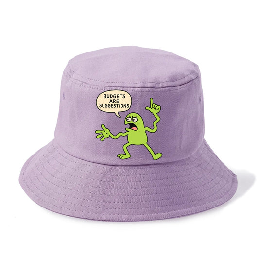 BUDGETS ARE SUGGESTIONS | Rebellious calculator - Bucket Hat - Purple