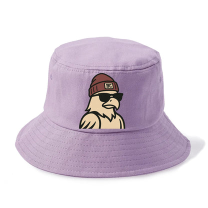 Chestnut Hill Eagle wearing Boston College beanie with BC patch - Bucket Hat - Purple