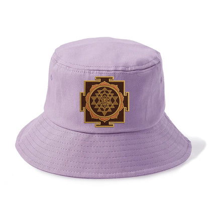 Sri Yantra  - Bucket Hat - Purple