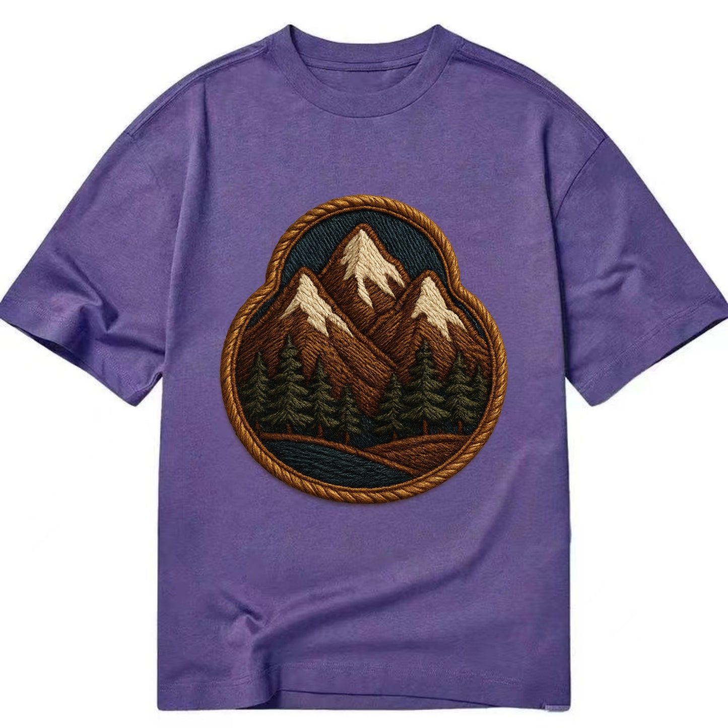 Mountain Range  - Classic T-shirt - Purple
