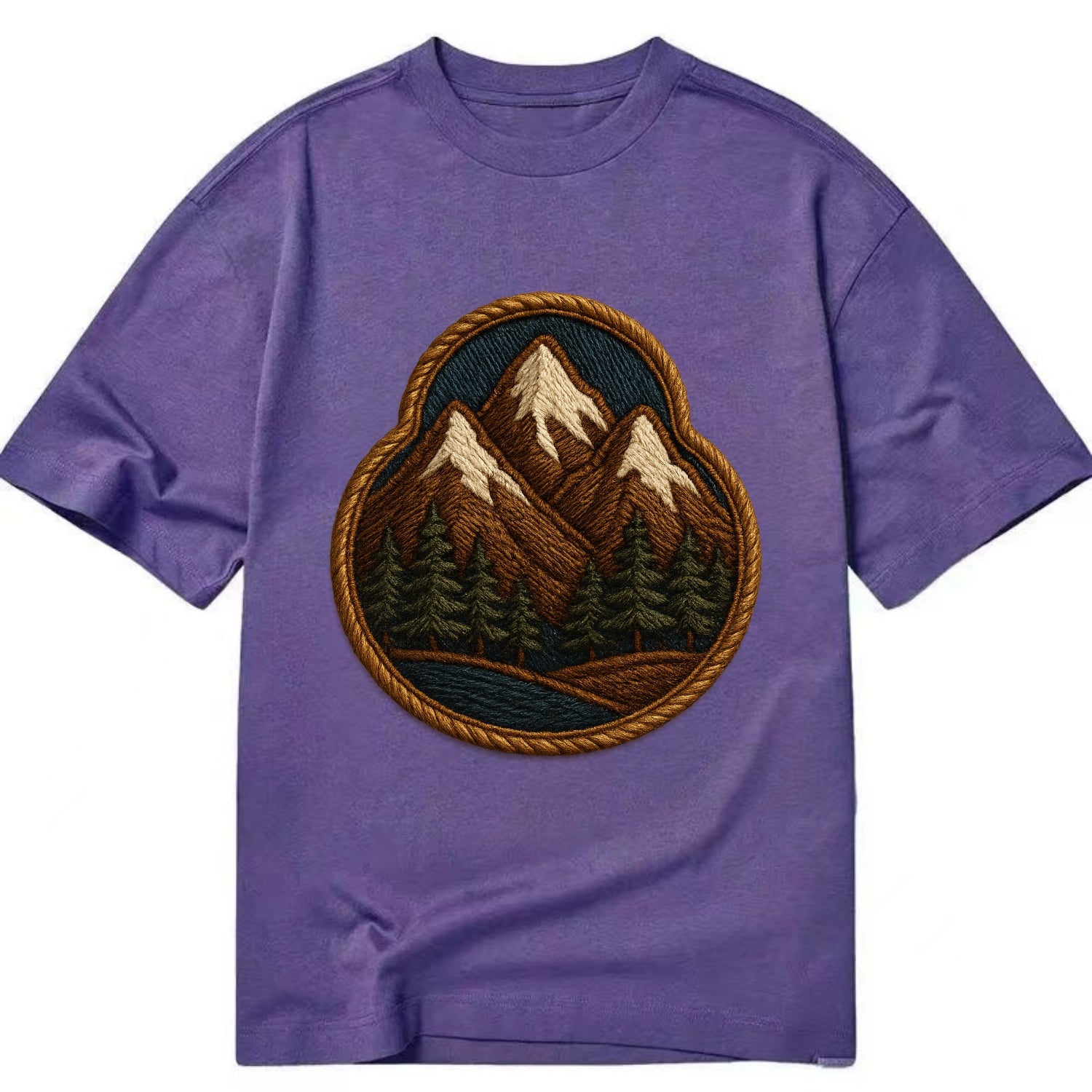Mountain Range  - Classic T-shirt - Purple