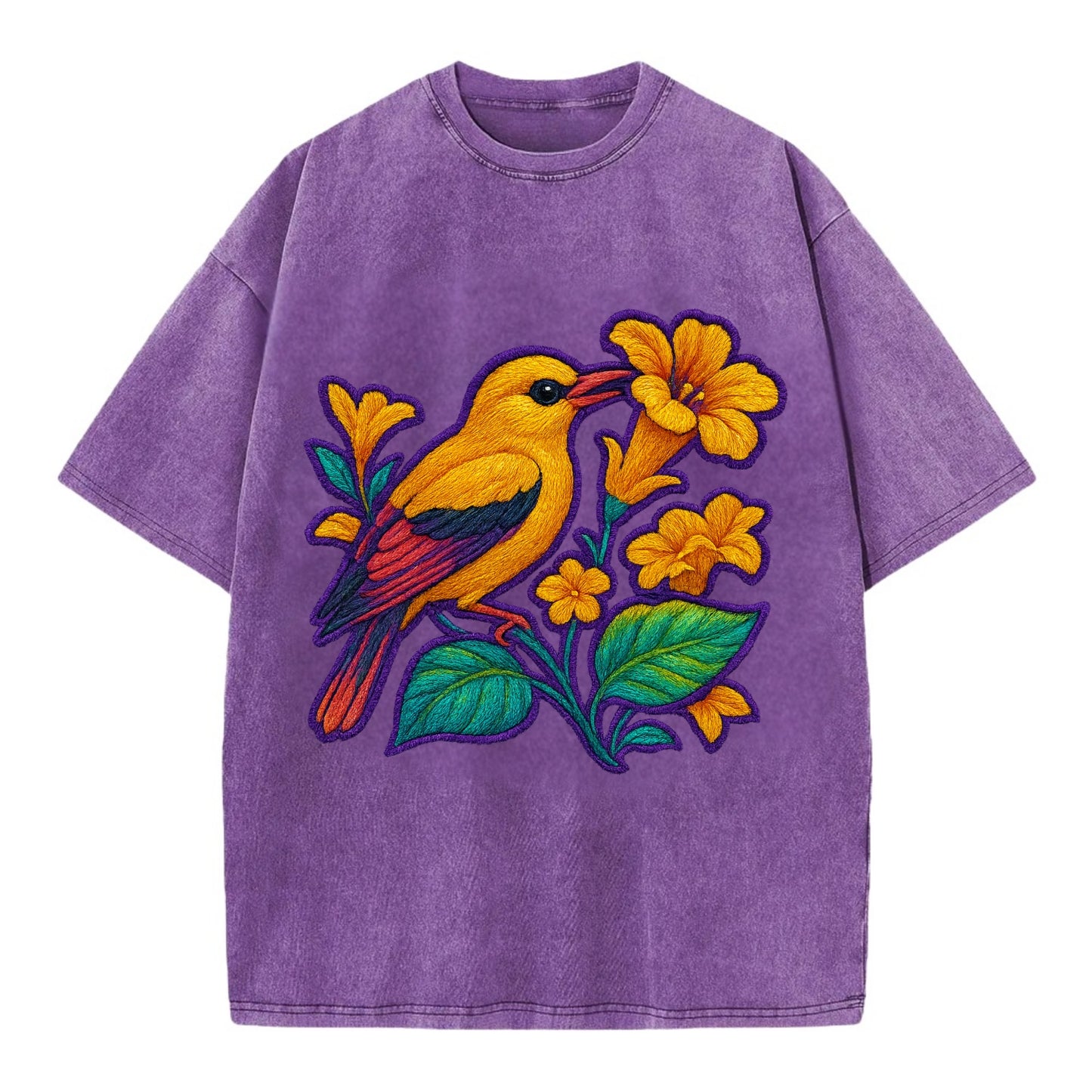 Golden Oriole - Vintage T-shirt - Purple