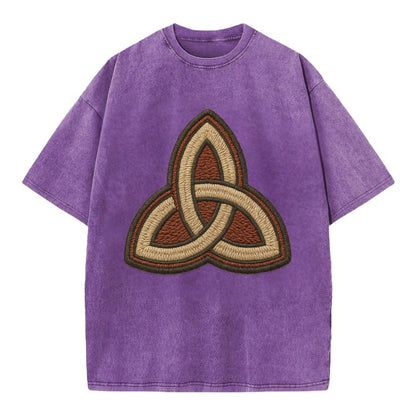 Trinity Knot  - Vintage T-shirt - Purple