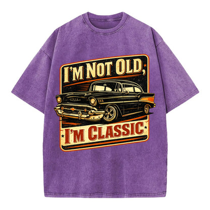 I'm Not Old I'm Classic - Vintage T-shirt - Purple