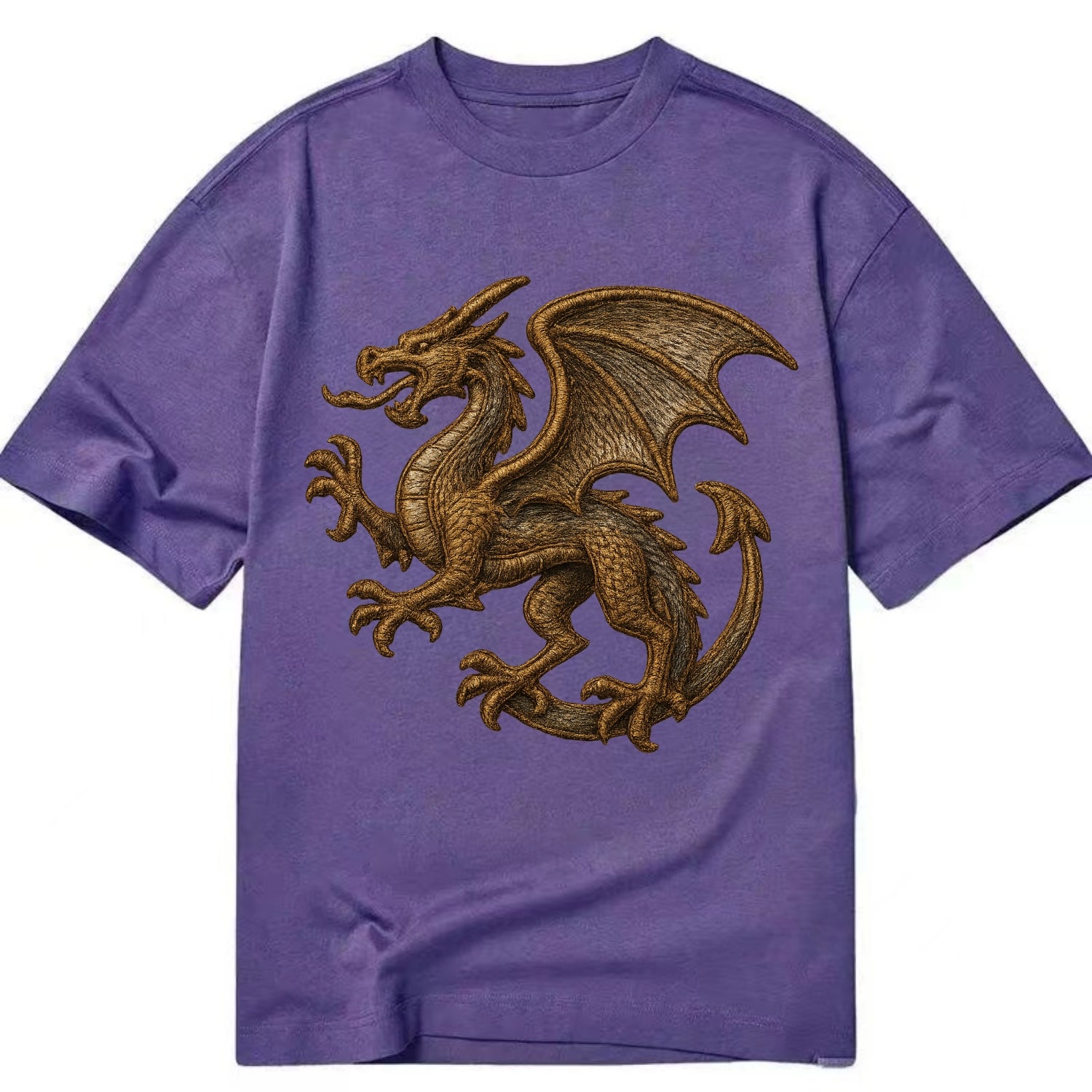 Dragon Silhouette  - Classic T-shirt - Purple