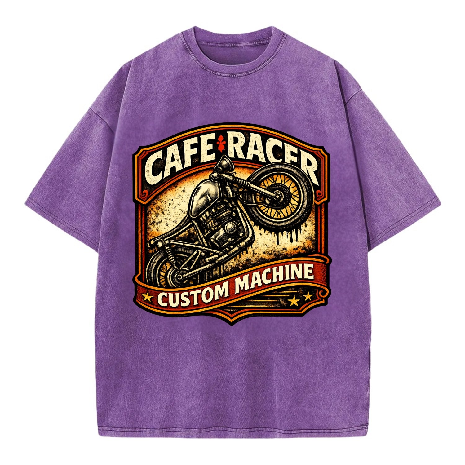 Cafe Racer - Vintage T-shirt - Purple