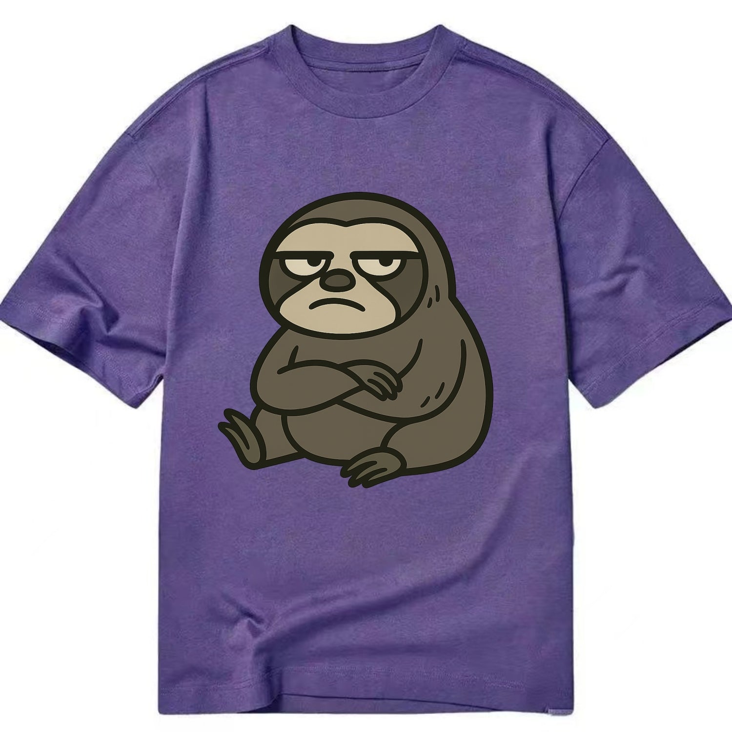 The Sloth Judging Silently - Classic T-shirt - Purple