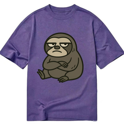 The Sloth Judging Silently - Classic T-shirt - Purple