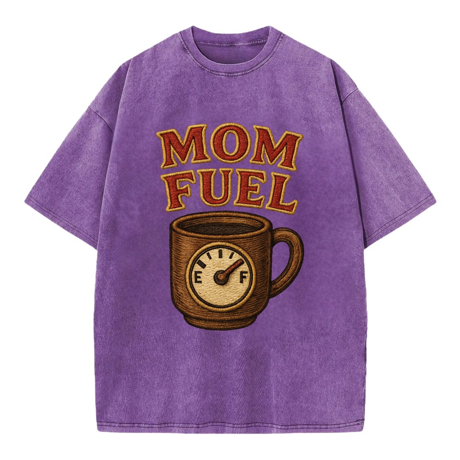 Mom Fuel  - Vintage T-shirt - Purple