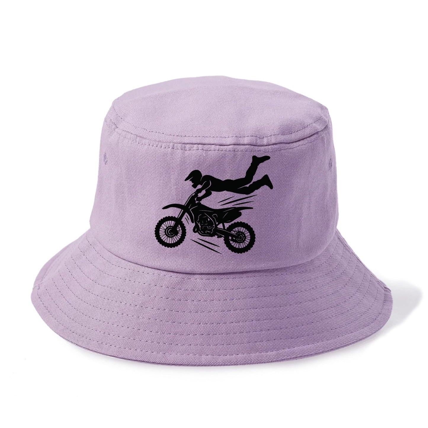Motocross rider airborne trick - Bucket Hat - Purple