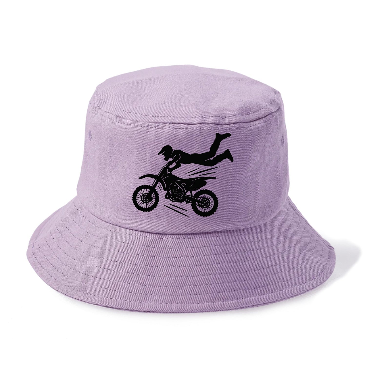 Motocross rider airborne trick - Bucket Hat - Purple
