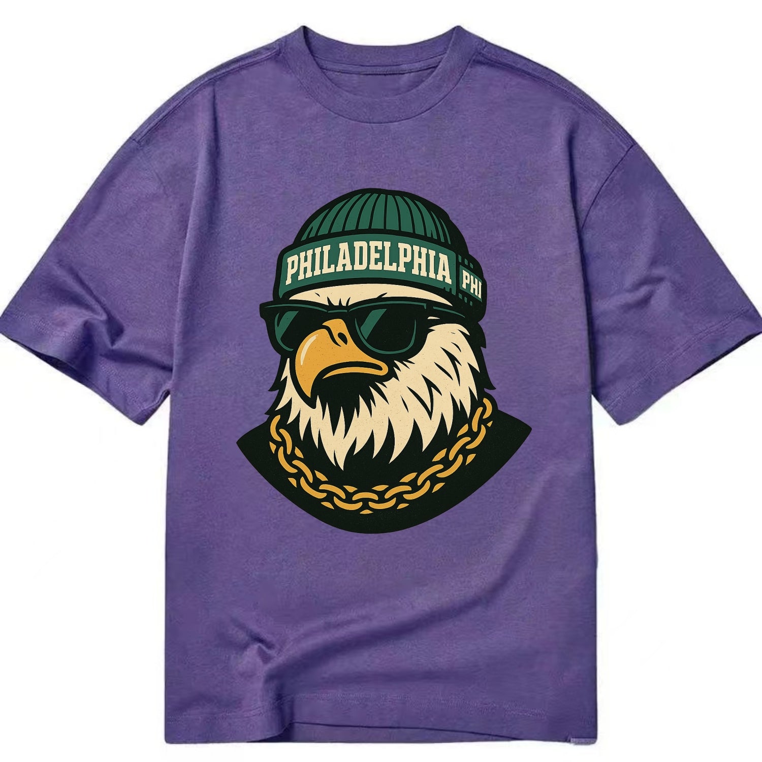 "eagle" "philadelphia" "phi" "green" "us East" - Classic T-shirt - Purple
