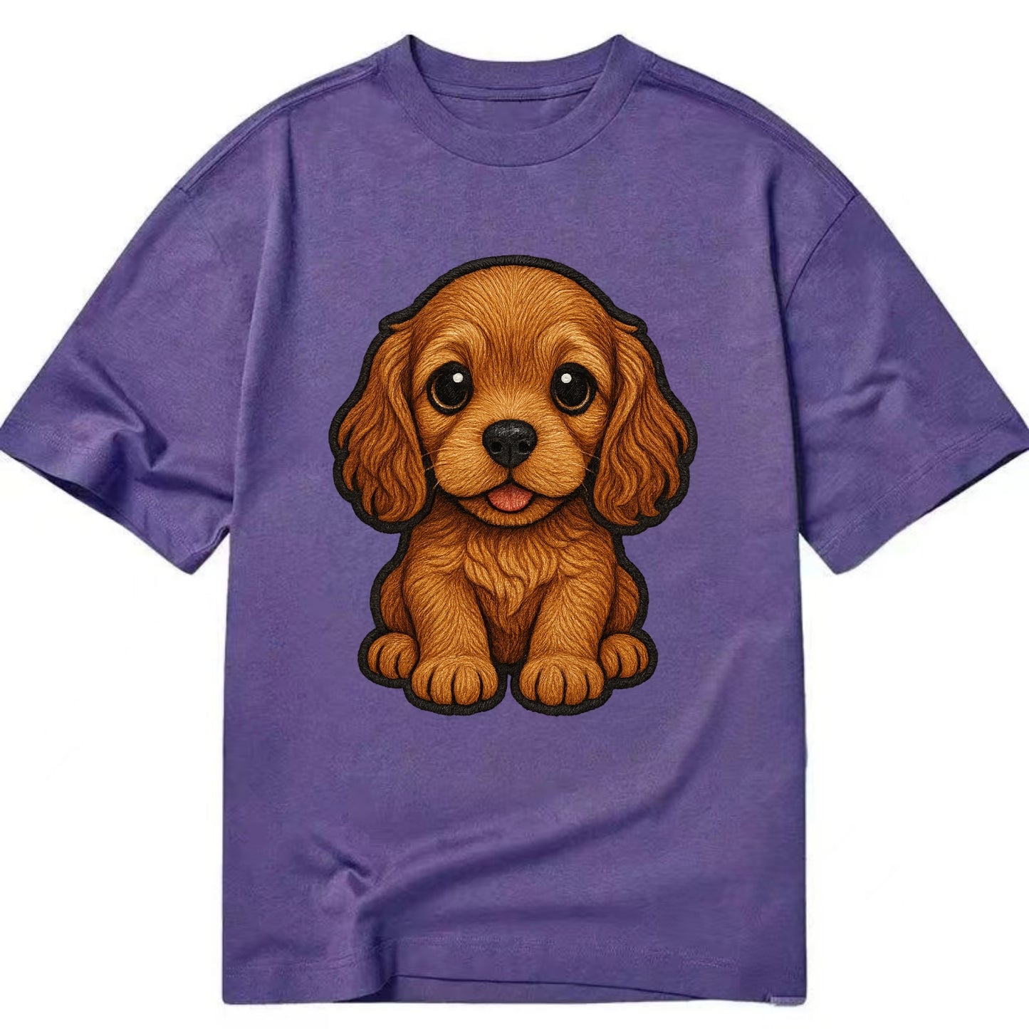 Baby Cocker Spaniel Puppy - long wavy ears, soulful eyes, silky coat, - Classic T-shirt - Purple