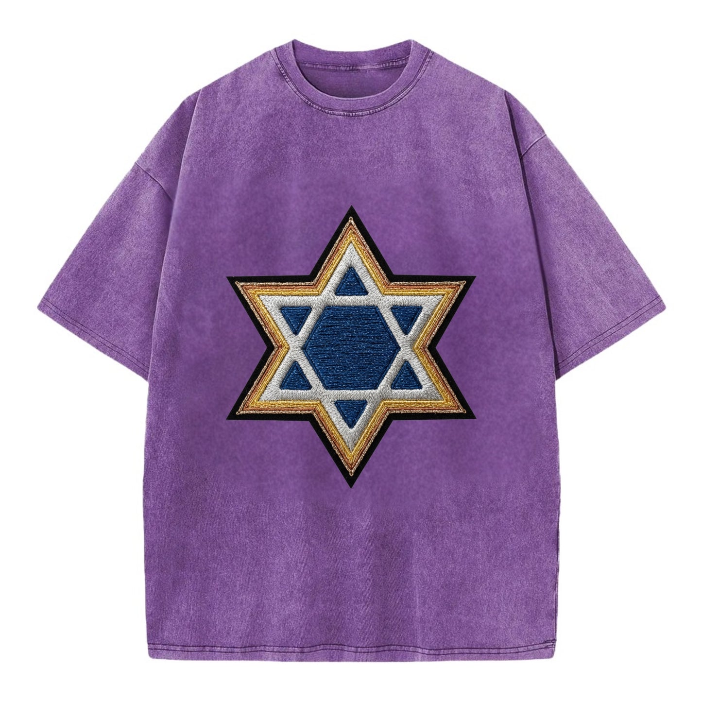 Star of David - Vintage T-shirt - Purple