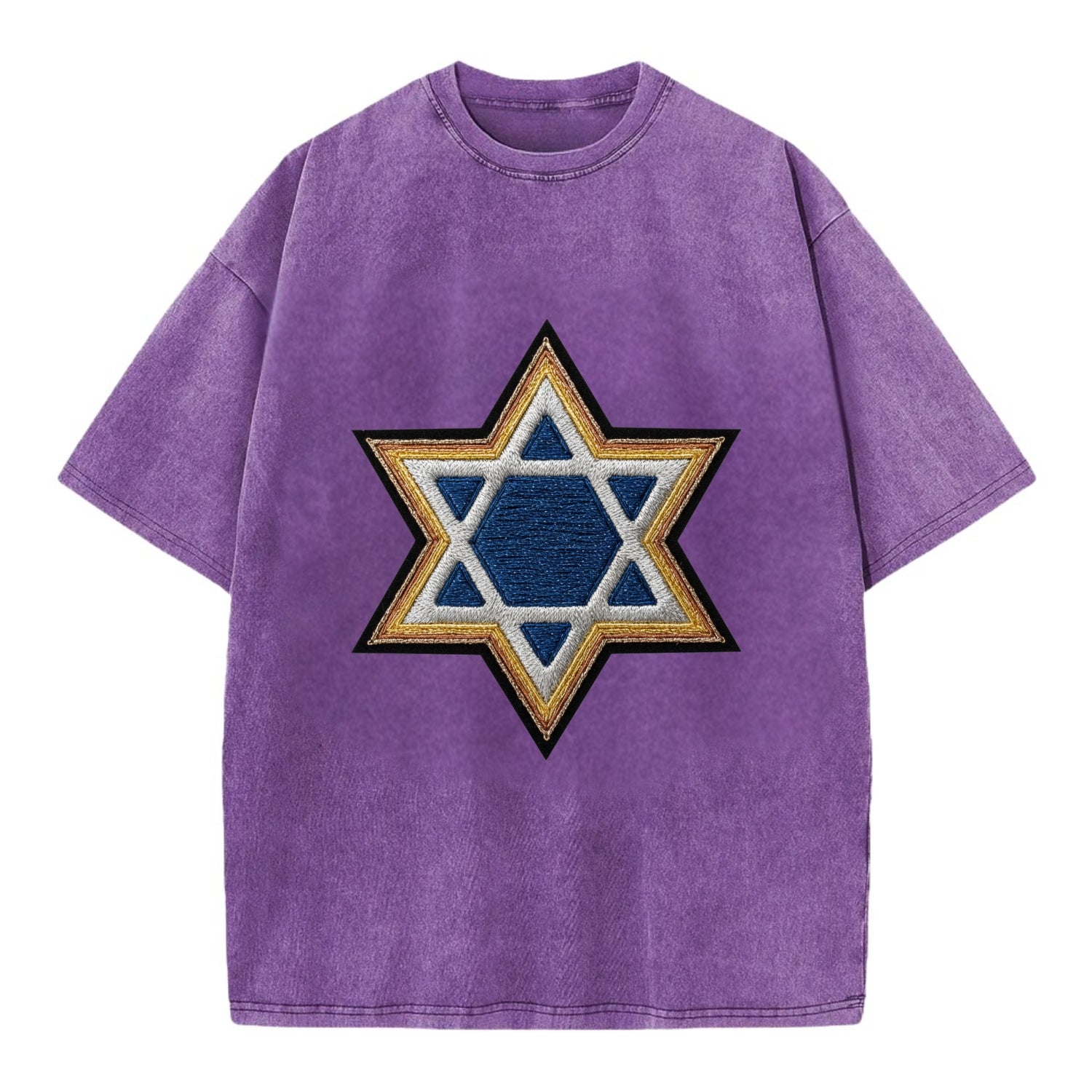 Star of David - Vintage T-shirt - Purple