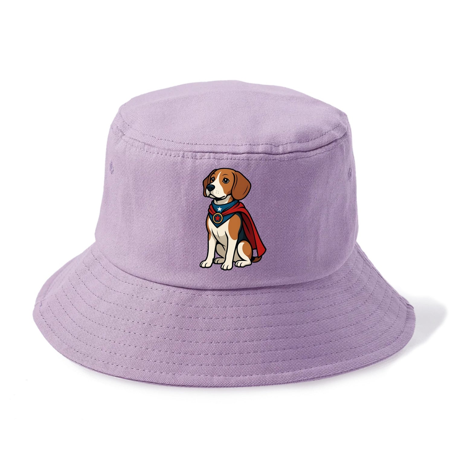 Beagle Patriotic Hero  - Bucket Hat - Purple